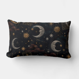 Coussin Rectangle Mystical Tarot Moon Throw Pillow