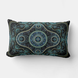 Coussin Rectangle Mystique Grand Royal Julian Fractal Mandala Art