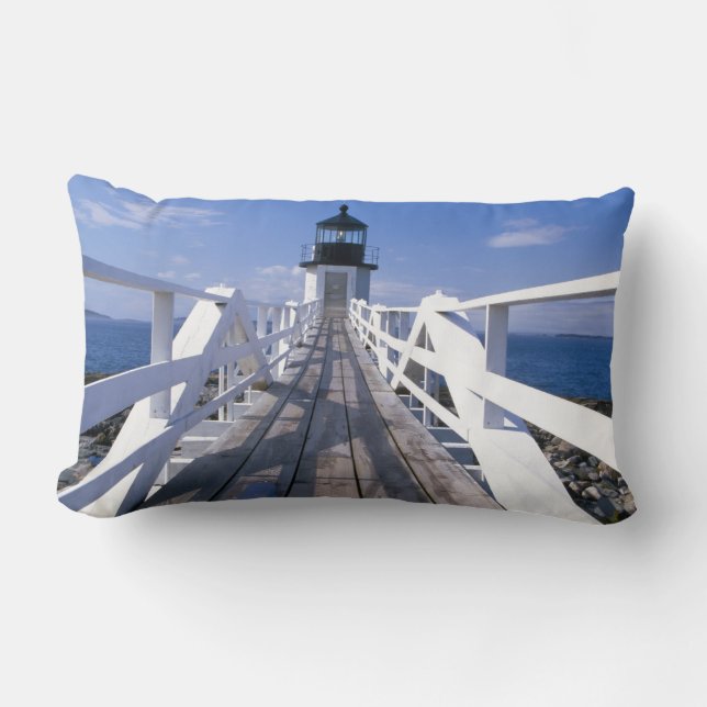 Coussin Rectangle NA, États-Unis, Maine, Port Clyde. Marshall Point  (Recto)