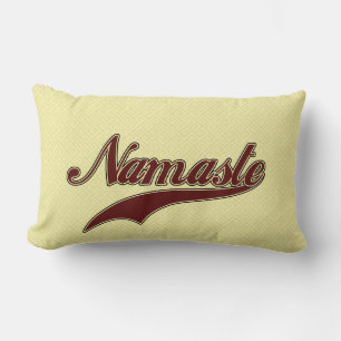 Coussin Rectangle Namaste Stylish Rouge Bourgogne