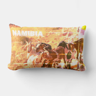 Coussin Rectangle Namibie Afrique Chèvres namibiennes