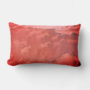 Coussin Rectangle Namibie Afrique Rock Art Peinture