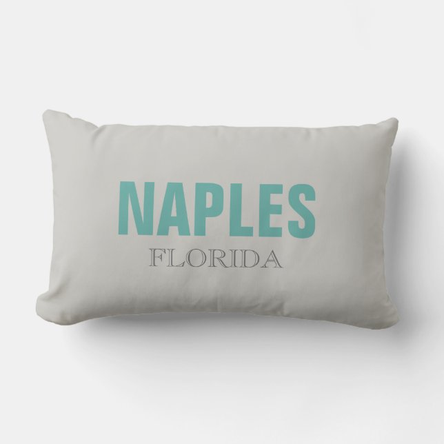 Coussin Rectangle Naples Florida Beach Jeu d'oreiller (Recto)