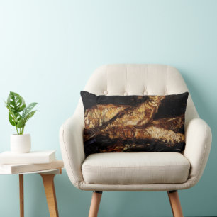 Coussin Rectangle Nature morte avec bloaters par Vincent van Gogh