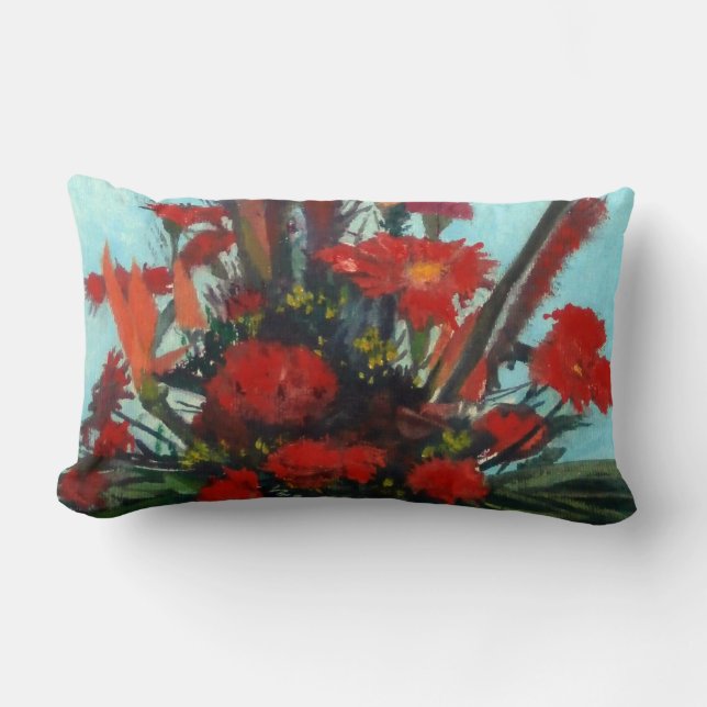 Coussin Rectangle Nature morte de fleurs/Still life of flowers (Recto)