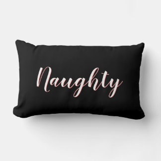 Coussin Rectangle Naughty ou Nice