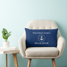 Nautical Beach House Nom de famille Ancre Marine B