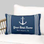 Nautical Navy Blue Custom Boat Name