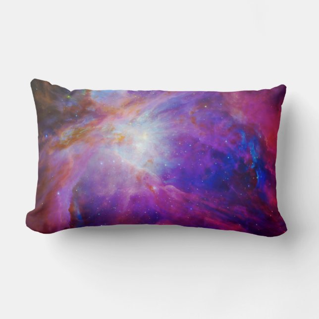 Coussin Rectangle Nébuleuse d'Orion teintée de rose (Recto)