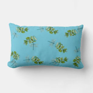 Coussin Rectangle Nénuphars et libellules