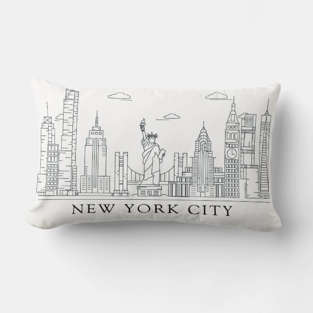 Coussin Rectangle New York (Recto)