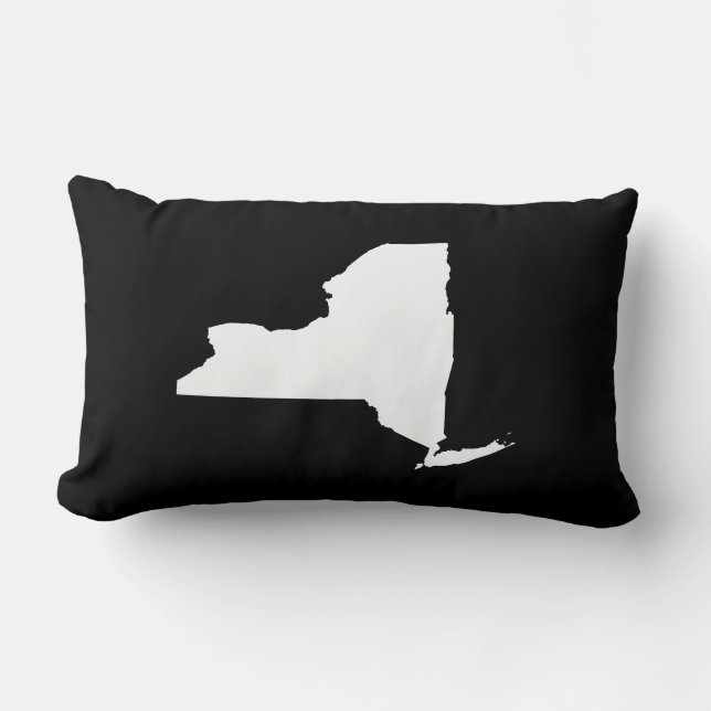 Coussin Rectangle New York en blanc et noir (Recto)