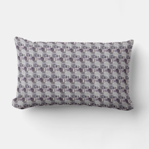 Coussin Rectangle Nid d'abeille Chevron Nid d'abeille Rayé Violet