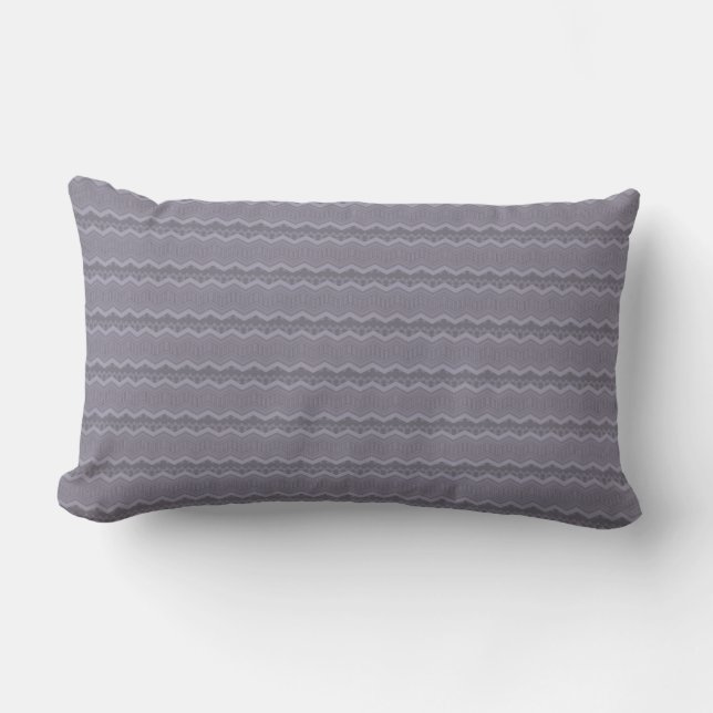 Coussin Rectangle Nid d'abeille | Nid d'abeille Chevron Lavande 5 (Recto)