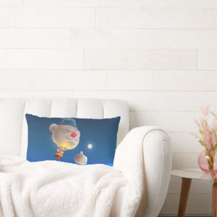 Coussin Rectangle Night Sky Balloon Adventure