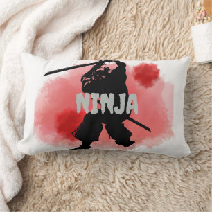 Coussin Rectangle ninja lune de sang (personnaliser)