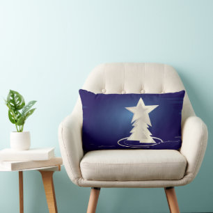 Coussin Rectangle Noël blanc