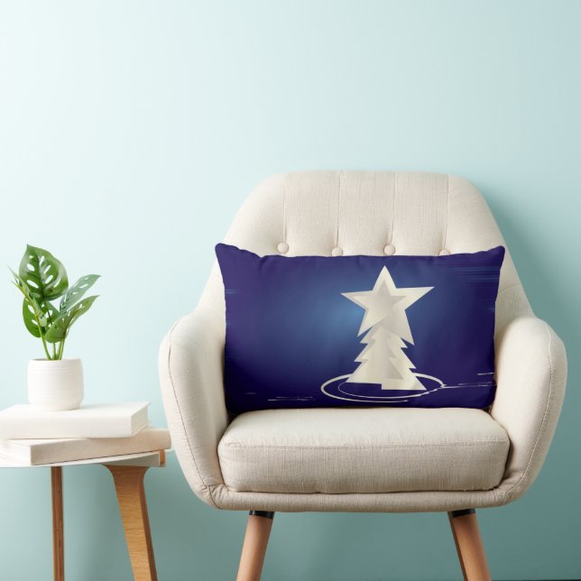 Coussin Rectangle Noël blanc (Chaise)