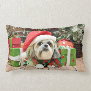 Coussin Rectangle Noël - Shih Tzu - truc