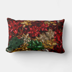 Coussin Rectangle Noeuds de Noël Colorés Festifs Vacances