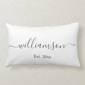 Coussin Rectangle Nom blanc et année de la société Logo Client Cadea