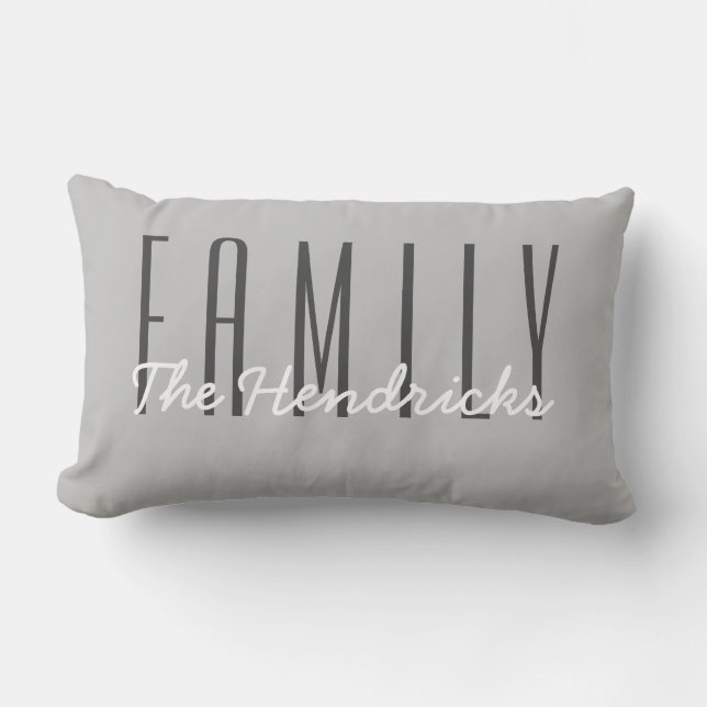 Coussin Rectangle Nom de famille (Recto)