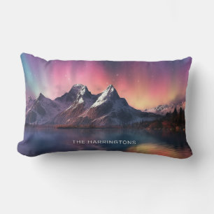 Coussin Rectangle Nom personnalisé Aurora Borealis