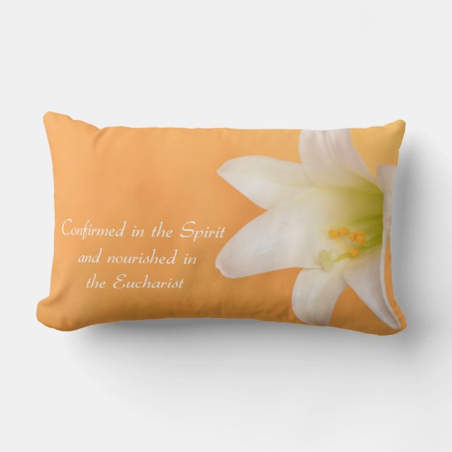 Coussin Rectangle Nom personnalisé, Célébration de la RCIA Félicitat (Recto)
