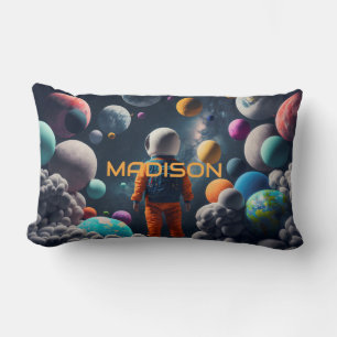 Coussin Rectangle Nom personnalisé Imaginaire Espace enfant