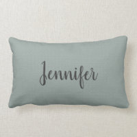 Nom vert gris rustique moderne de monogramme de