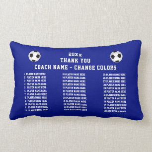 Coussin Rectangle Noms des joueurs Idées cadeaux pour les entraîne