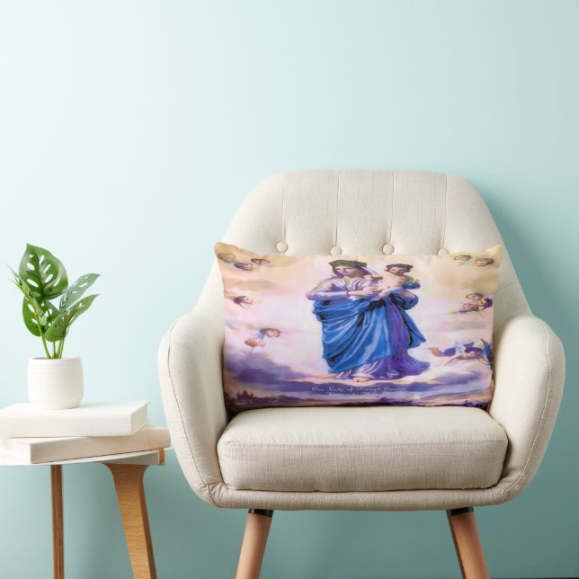 Coussin Rectangle Notre Dame de l'Prompt Succor (Chaise)