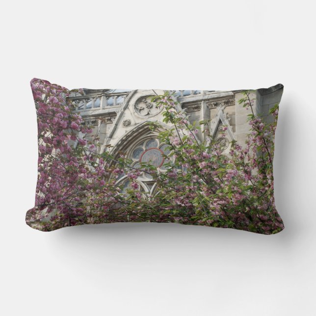 Coussin Rectangle Notre-Dame spring (Recto)