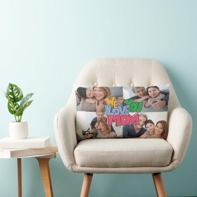 Coussin Rectangle Nous vous aimons Mother's Day 4 Photo (Chaise)
