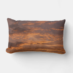 Coussin Rectangle Nuages de coucher de soleil I Photographie de ciel