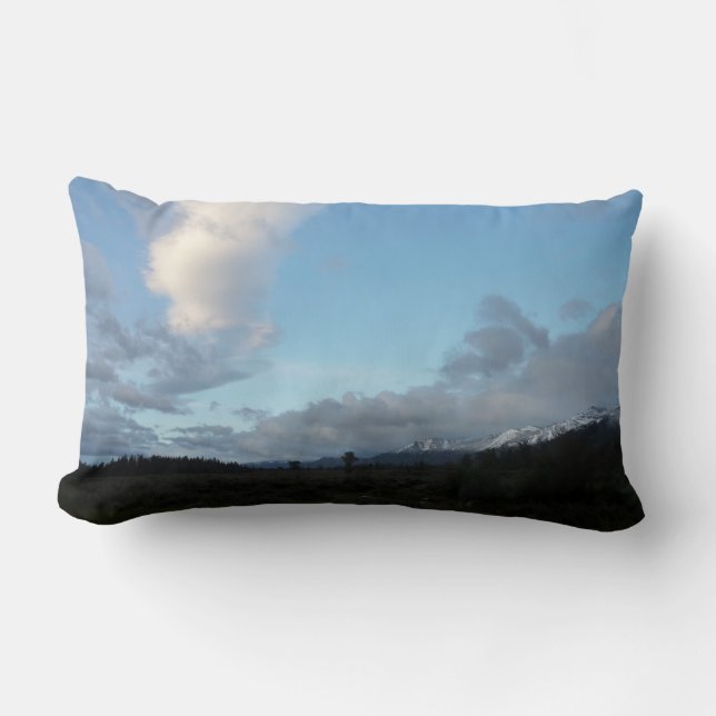 Coussin Rectangle Nuages matinales au Grand Teton National Park (Recto)