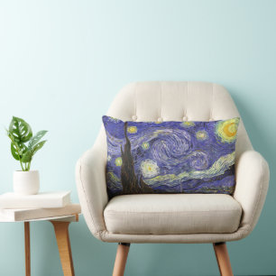 Coussin Rectangle Nuit étoilée par Vincent van Gogh