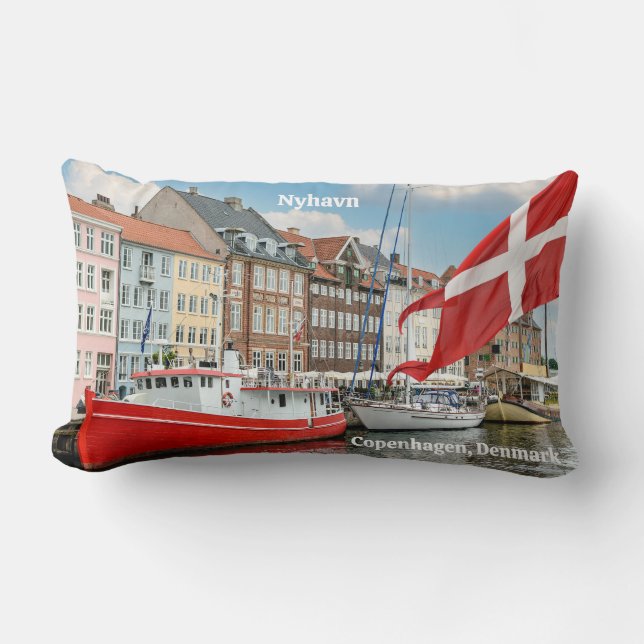 Coussin Rectangle Nyhavn Copenhagen Danemark (Recto)