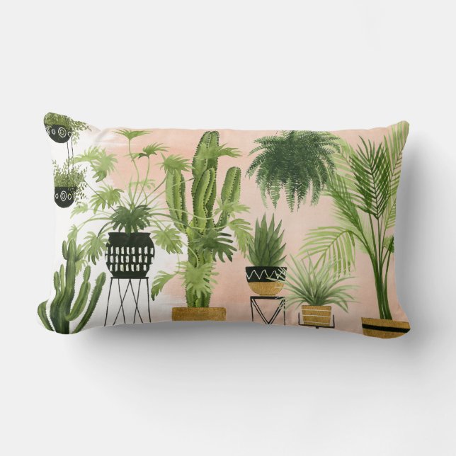 Coussin Rectangle Oasis intérieure | Lineup Plante (Recto)
