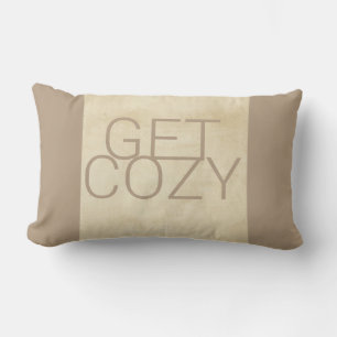 Coussin Rectangle obtenir un texte douillet couleurs kaki tons chaud