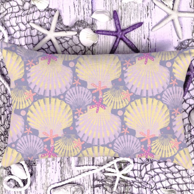 Coussin Rectangle Ocean Treasures lavande (Créateur téléchargé)