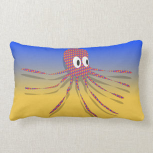 Coussin Rectangle Octopus coloré