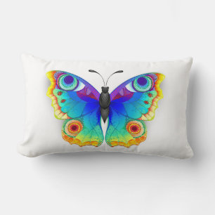 Coussin Rectangle Oeil de paon arc-en-ciel