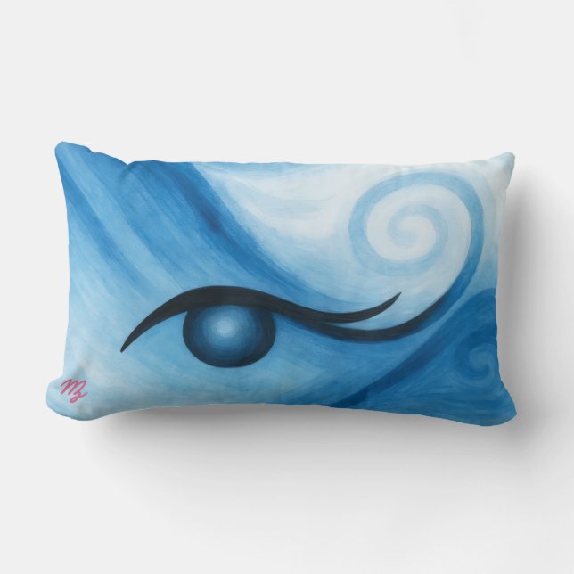 Coussin Rectangle Œil d'eau (Recto)