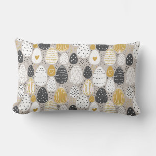 Coussin Rectangle Oeufs de Pâques Pastel mignons
