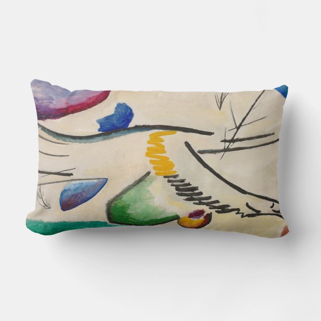 Coussin Rectangle Oeuvre Abstraite Wassily Kandinsky (Recto)
