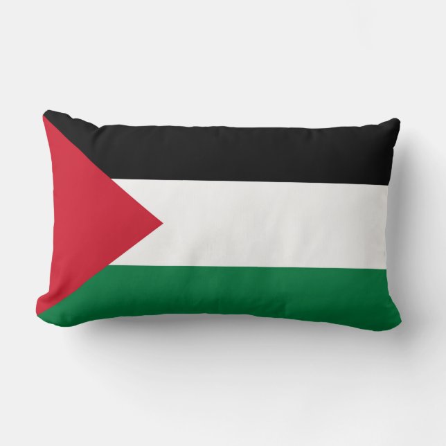 Coussin Rectangle officiellement le drapeau de l'État de Palestine (Recto)