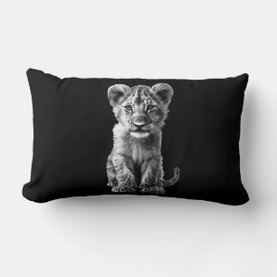 Coussin Rectangle Oh Bébé Gros Chat Cub Gris