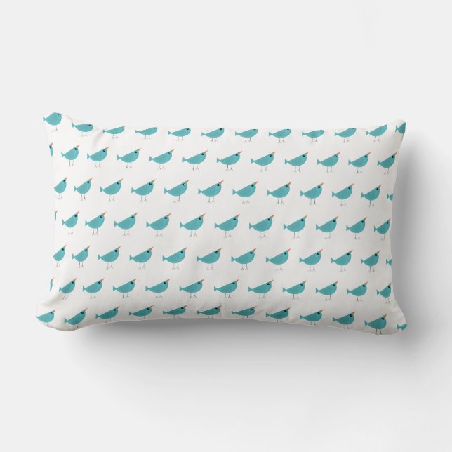 Coussin Rectangle Oiseau  (Recto)