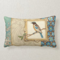 Oiseau Brown et bleu sur une branche